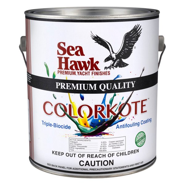 Sea Hawk Paints® - Colorkote™ 1 gal Red Triple Biocide Antifouling Paint