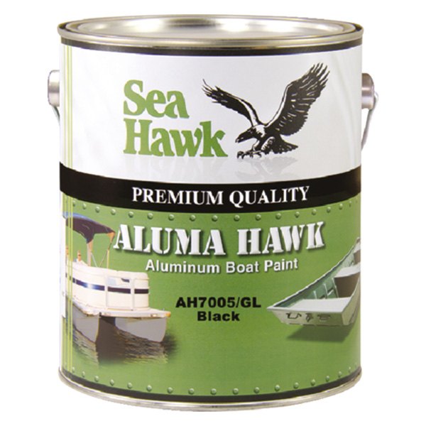 Sea Hawk Paints® - Aluma Hawk™ 1 qt Black Topcoat Paint