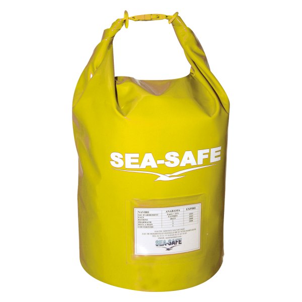  Seasafe® - Yellow 4-Person Grab Bag Complete Kit
