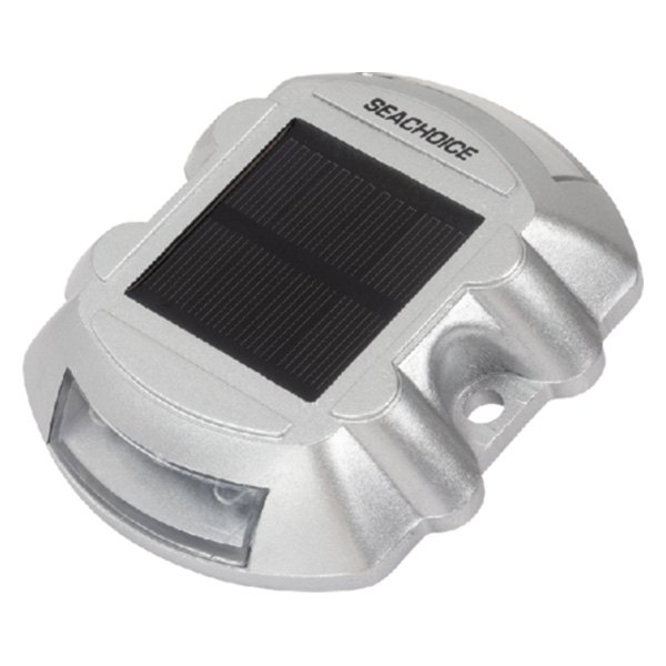 Seachoice® - 3-3/4" W x 4-1/4" L x 7/8" H Cool White 8 lm Solar Dock LED Light