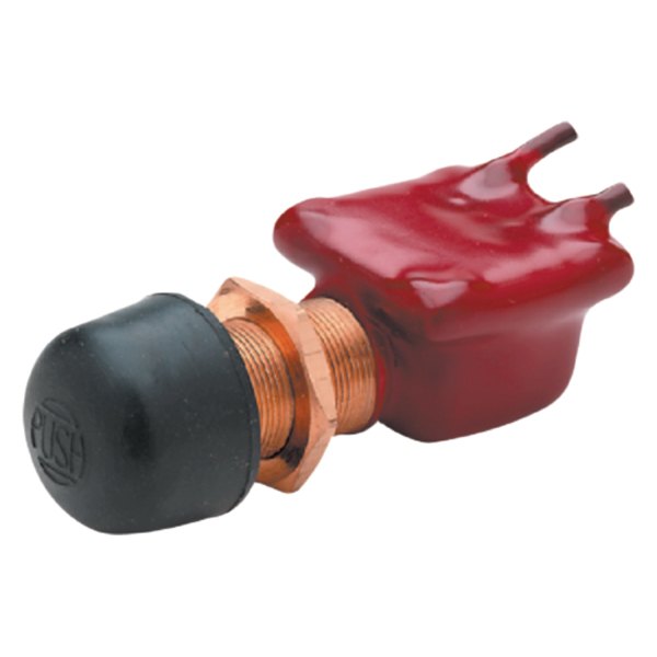 Seachoice® - 6 - 12 V DC 30/50 A Off/(On) Plastic SPST Heavy-Duty Push Button Switch with Plasticized Body