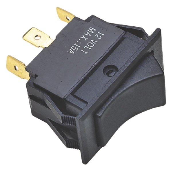 Seachoice® - 12 V 15 A On/Off/On Black Rocker Switch with 6 Blades