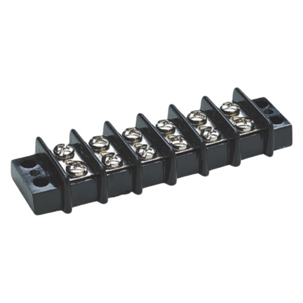 Seachoice® - 6-Pin 4-3/8" L x 1-5/16" W Black Screw Terminal Block