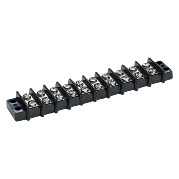 Seachoice® - 10-Pin 6-5/8" L x 1-5/16" W Black Screw Terminal Block
