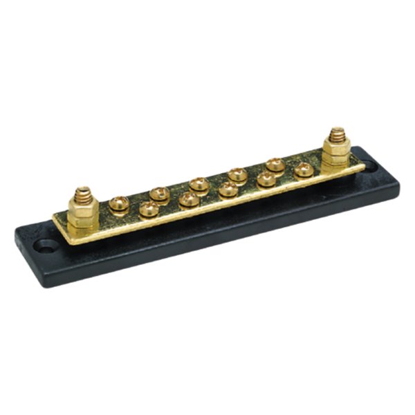 Seachoice® - 10-Pin 5-3/4" L x 1-1/4" W Black Terminal Block