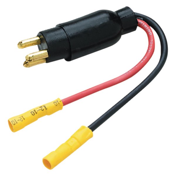 Seachoice® - 12 V 10 AWG 2-Wire Trolling Motor Straight Male Plug