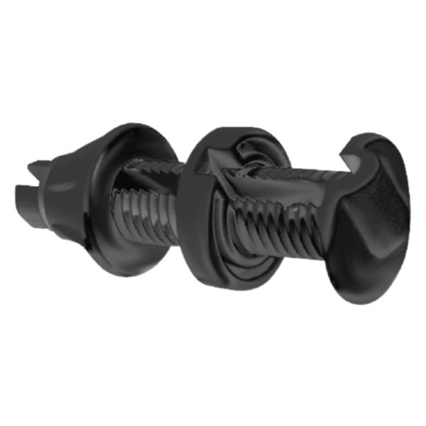 Seachoice® - 1/4" Slot, 1-1/4" Flange Plastic Black Cable Thru-Hull Fitting for 3/4" Hole