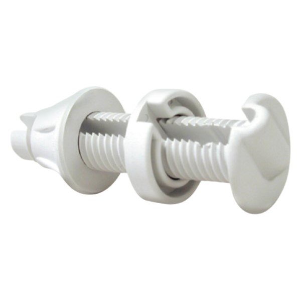Seachoice® - 1/4" Slot, 1-1/4" Flange Plastic White Cable Thru-Hull Fitting for 1" Hole
