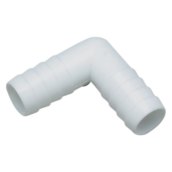 Seachoice® - 1-1/8" Hose I.D. to 1-1/8" Hose I.D. 90° Plastic White Elbow Hose/Hose Splicer