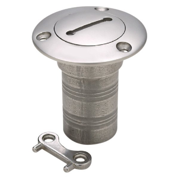 Seachoice® - 1-1/2" I.D. Cast Stainless Steel Hose Gas Deck Fill with Cap