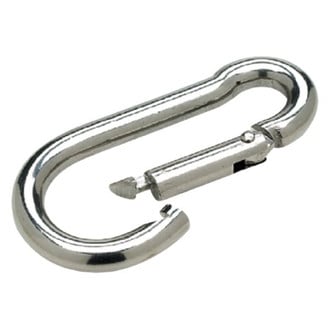 Seachoice® - 3-1/4" L Stainless Steel Spring-Loaded Carabine Hook, Bulk