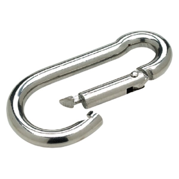 Seachoice® - 3-1/4" L Stainless Steel Spring-Loaded Carabine Hook, Card