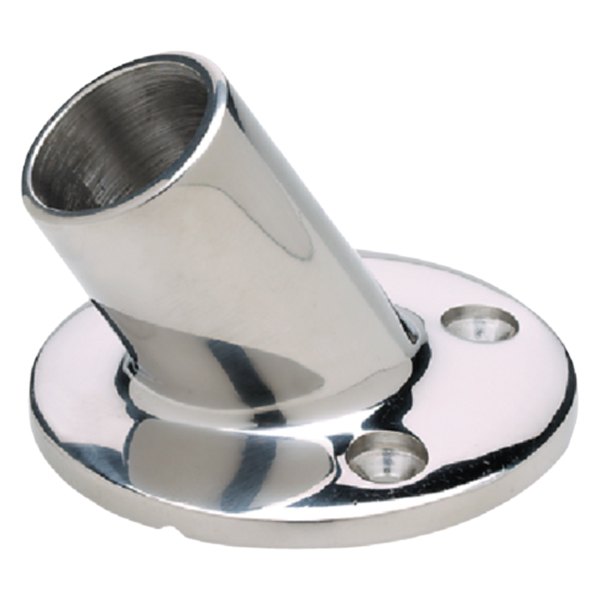 Seachoice® - 60° Stainless Steel Round Rail Base Fitting for 7/8" O.D. Tube