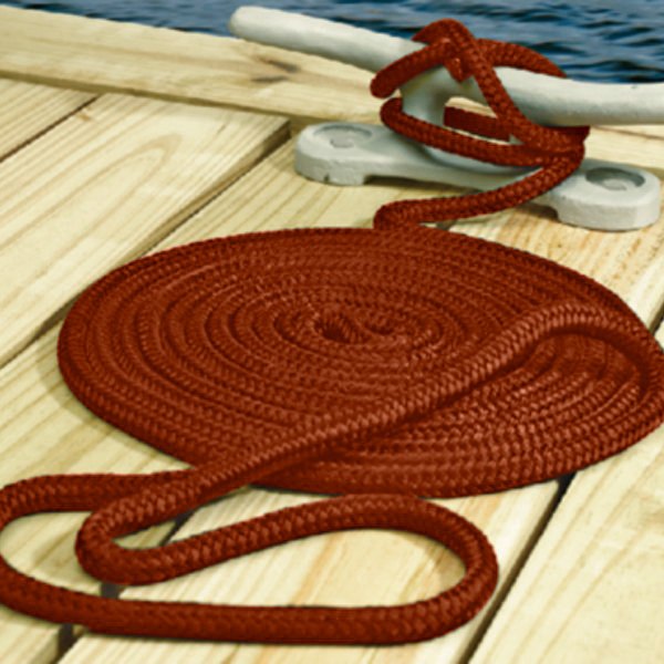 Seachoice® - 3/8" D x 15' L Red Nylon Double Braid Dock Line