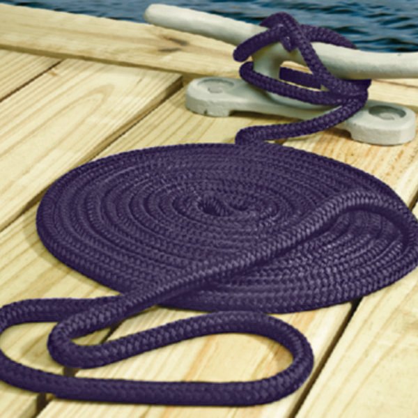 Seachoice® - 3/8" D x 15' L Purple Nylon Double Braid Dock Line
