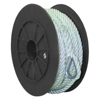 5/16" 99 Ft Twisted 3 Strand Nylon Anchor Rope With 316 Stainless Steel Thimble Anchor Rode High Visibility - View #4