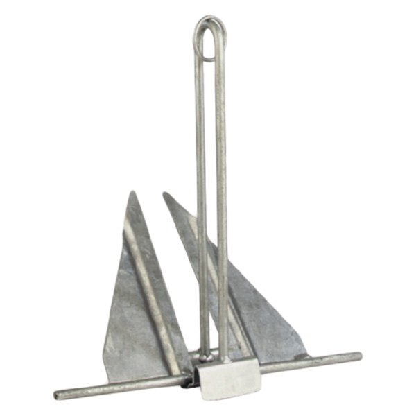 Seachoice® - 10E 16-3/4" L x 14-1/2" W Hot Dipped Galvanized Utility Fluke Anchor, Bulk