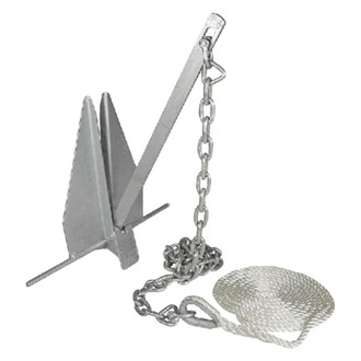 Seachoice® - 8S 22-1/2" L x 18" W Hot Dipped Galvanized Deluxe Fluke Anchor Kit