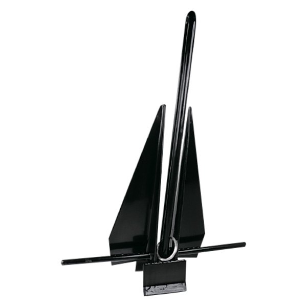 Seachoice® - 8 lb Black PVC Coated Iron Slip-Ring Fluke Anchor