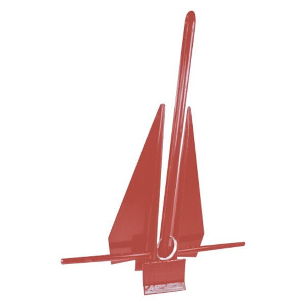 Seachoice® - 8 lb Red PVC Coated Iron Slip-Ring Fluke Anchor