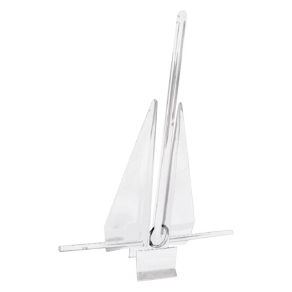 Seachoice® - 8 lb White PVC Coated Iron Slip-Ring Fluke Anchor