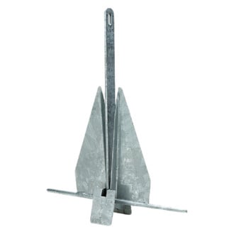 Seachoice® - 13S 27-1/8" L x 21" W Hot Dipped Galvanized Deluxe Fluke Anchor