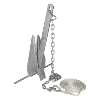 Seachoice® - 13S 27-1/8" L x 21" W Hot Dipped Galvanized Deluxe Fluke Anchor Kit