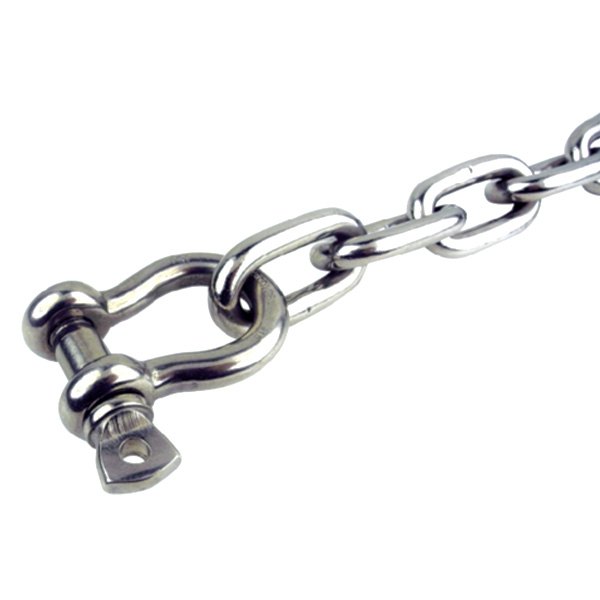 Seachoice® - 1/4" D x 4' L G30 Stainless Steel Lead Anchor Chain with Shackles