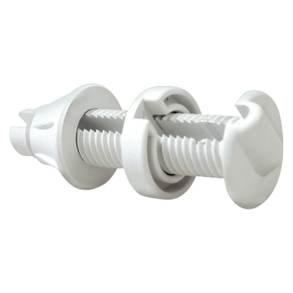 Seachoice® - 9/32" Slot, 1-1/2" Flange Plastic White Cable Thru-Hull Fitting for 3/4" Hole