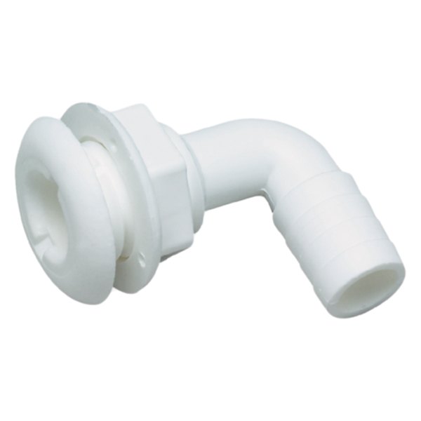Seachoice® - 2-7/8" Hole 90° Plastic White Elbow Thru-Hull Fitting for 1-1/2" D Hose