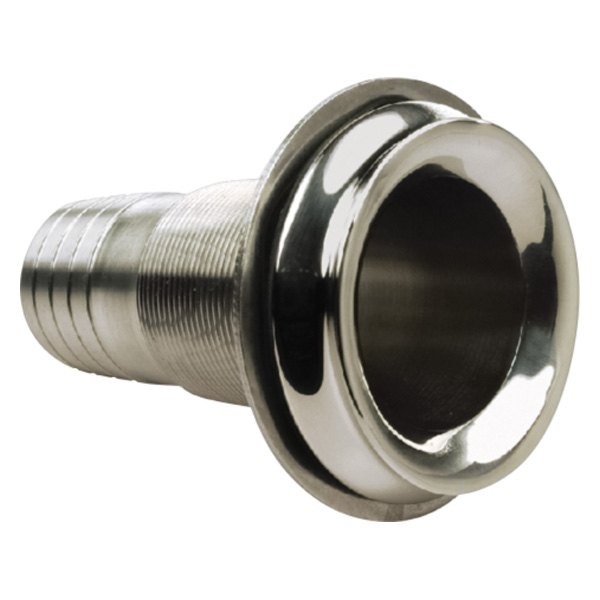Seachoice® - 2-3/8" Hole Stainless Steel Mega-Flow Dripless Thru-Hull Fitting for 1-1/2" D Hose