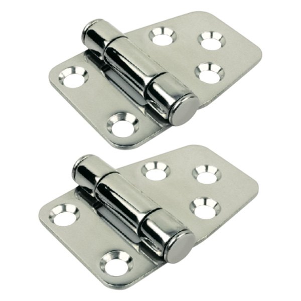 Seachoice® - 3" L x 1-9/16" W Rubber/Stainless Steel Short Side Hinge