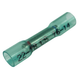Seachoice® 50-61431 - 22-18 to 16-14 AWG Step Down 3-To-1 Heat Shrink Butt Blue Connectors