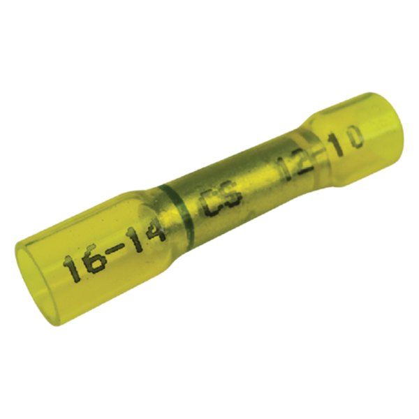 Seachoice® - 16-14 to 12-10 AWG Step Down 3-To-1 Heat Shrink Butt Yellow Connectors
