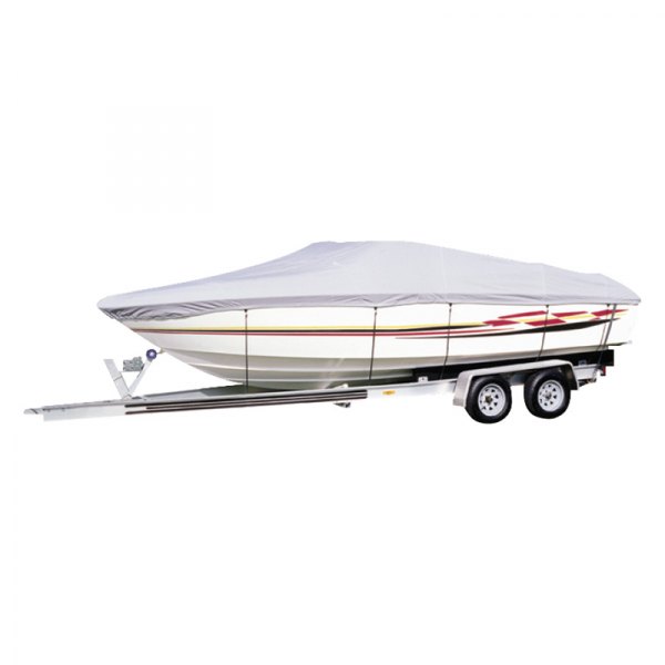  Seachoice® - Wide Series Haze Gray Cotton Boat Cover for 19'6" L x 94" W Bass Boat