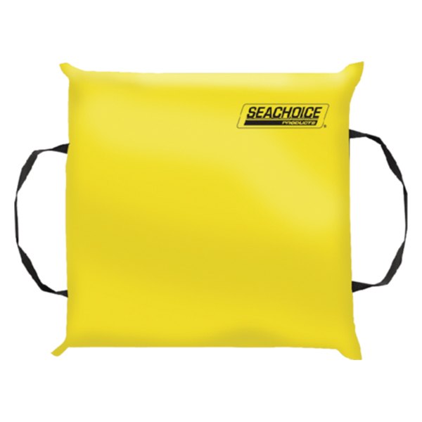 Seachoice Boat Floatation Throw Cushion Us Coast Guard Approved Yellow 15x15