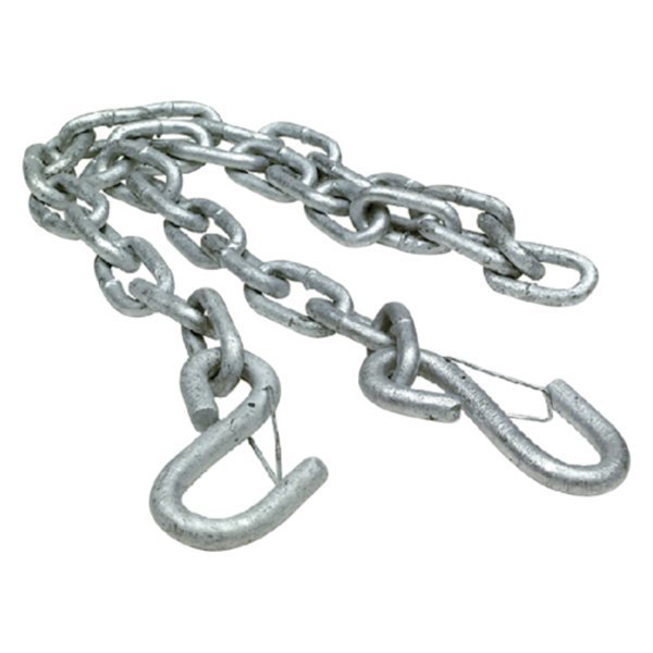Seachoice® - Class l 36" L x 7/32" D 700 lb Zinc-Plated Steel Safety Chain with S-Hooks