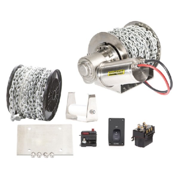 Seachoice® - 1500 Deluxe Series 200 lb Stainless Steel Drum Winch Kit