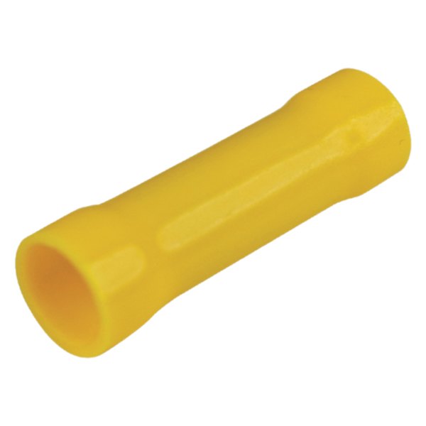 Seachoice® - 12-10 AWG Yellow Vinyl Insulated Butt Connectors, 100 Pieces