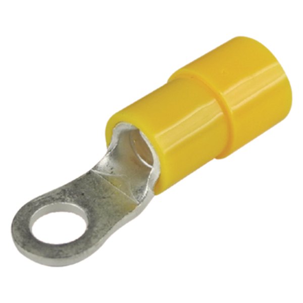 Seachoice® - 12-10 AWG #8 Yellow Nylon Insulated Ring Terminals, 5 Pieces