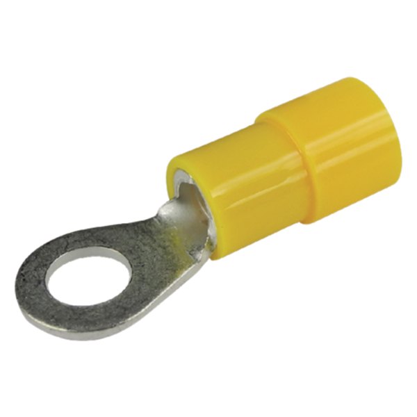 Seachoice® - 12-10 AWG #10 Yellow Nylon Insulated Ring Terminals, 5 Pieces