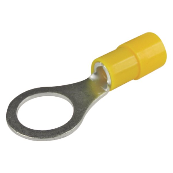 Seachoice® - 12-10 AWG 3/8" Yellow Nylon Insulated Ring Terminals, 100 Pieces