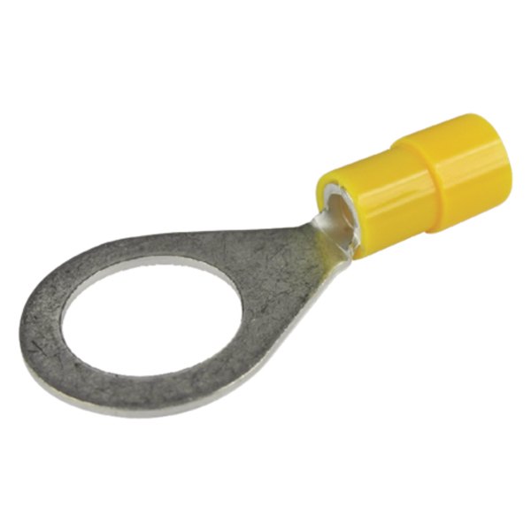 Seachoice® - 12-10 AWG 1/2" Yellow Nylon Insulated Ring Terminals, 3 Pieces