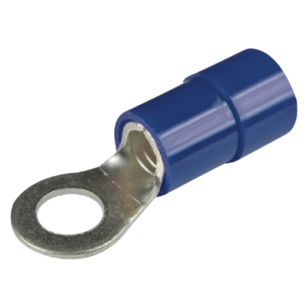Seachoice® - 6 AWG 1/4" Blue Nylon Insulated Ring Terminals, 1 Piece