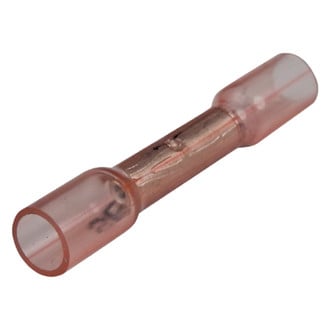 Seachoice® 61151 - 22-18 AWG Red Heat Shrink Butt Connectors, 100 Pieces