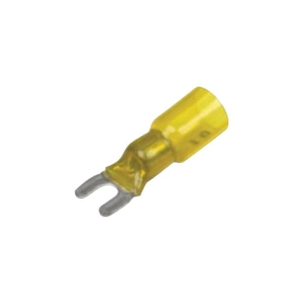 Seachoice® - 12-10 AWG #6 Yellow Heat Shrink Spade Terminals, 25 Pieces