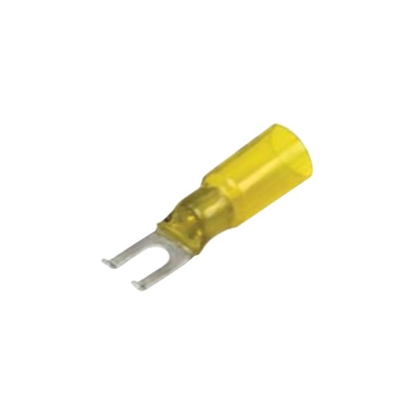 Seachoice® - 12-10 AWG #8 Yellow Heat Shrink Flanged Spade Terminals, 25 Pieces