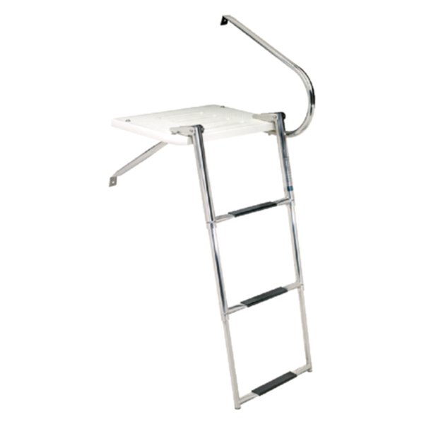 Seachoice® - 14" L x 18" W Swim Platform with 3-Step Over Mount Ladder