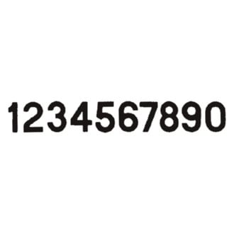 Seachoice® - Gothic 3" Black "6" Number Stickers