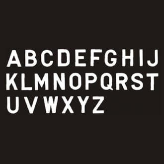 Seachoice® - Gothic 3" White "A" Letter Stickers